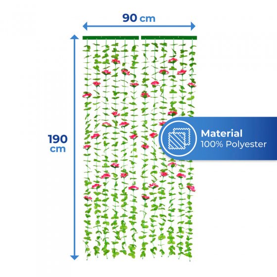 Blättervorhang Rosen, schützt vor Insekten & Blicken 