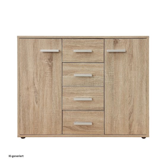 Sideboard Nina mit 4 Schubladen Sonoma 