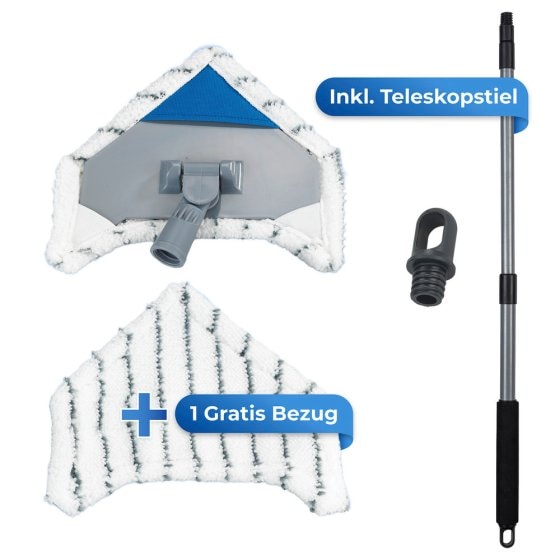 Multiflex-Wischer inkl. Teleskopstiel, für Fliesen, Fenster und Böden geeignet 