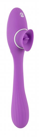 Vibrator mit Klitorisreizer 2 Function Bendable Vibe 