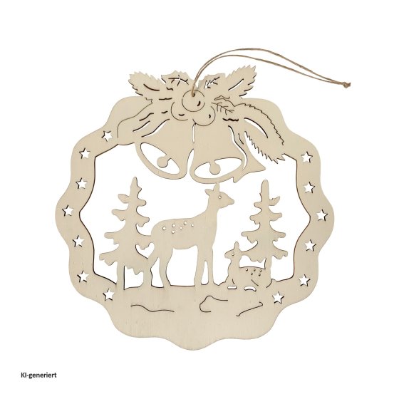 Fensterbild Rehe im Wald 