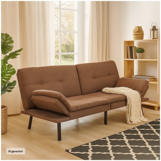 Schlafsofa Braun Kato 