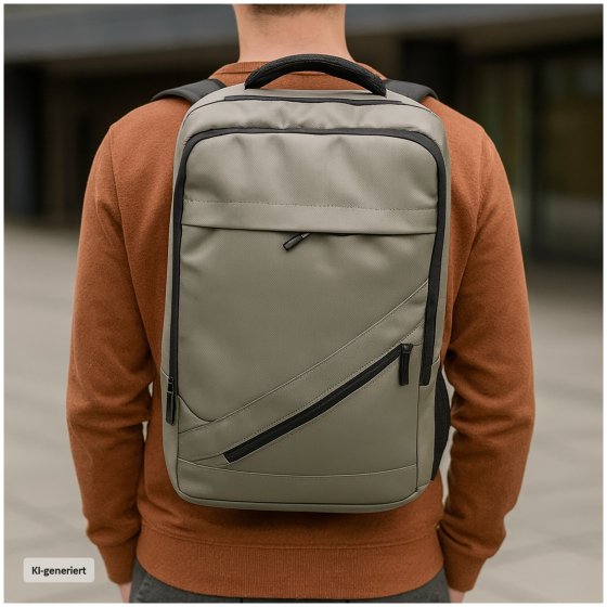 Moderner Laptop-Rucksack 13 Liter mit Kabeldurchführung und Laptopfach 
