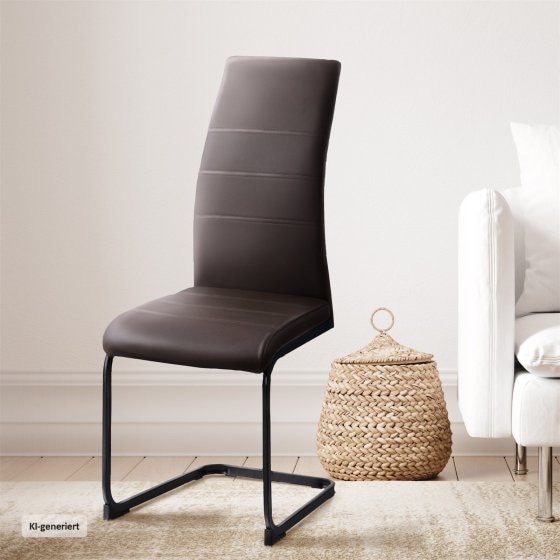 Schwingstuhl SallyP PU Braun 