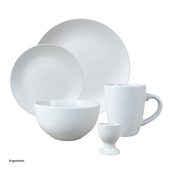 Geschirrset 20-teilig Weiß Antonia 