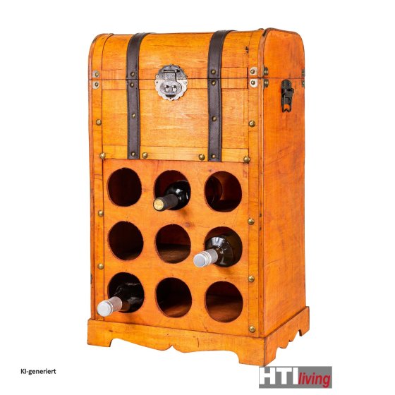 Weinregal Truhe für 9 Flaschen Alistair 