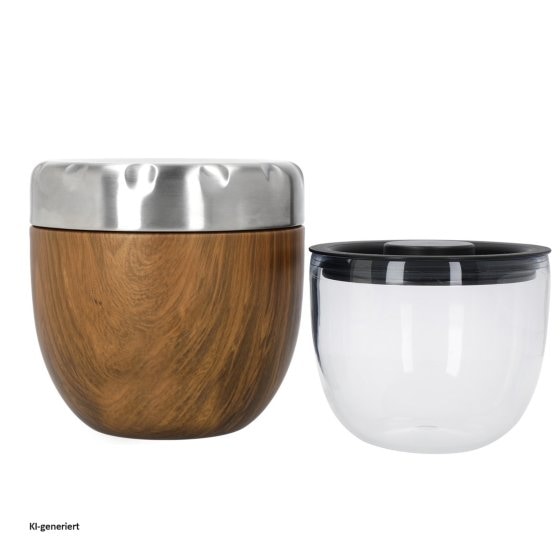 Thermobehälter Teakholz-Optik 636 ml 