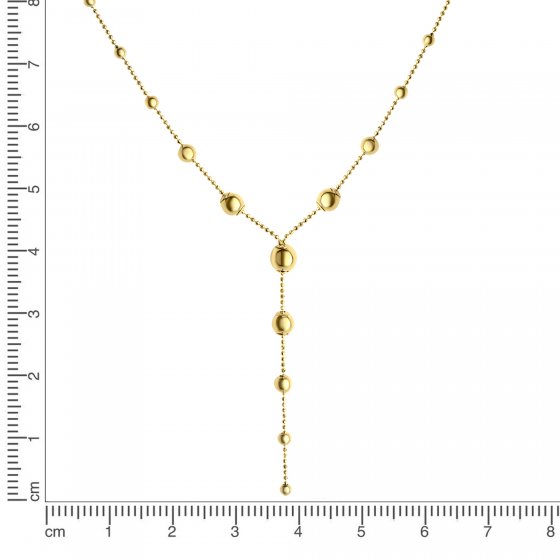 Collier 585/- Gelbgold Kugeln 