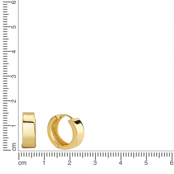 Ohrringe 333 Gelbgold 17mm Durchmesser 