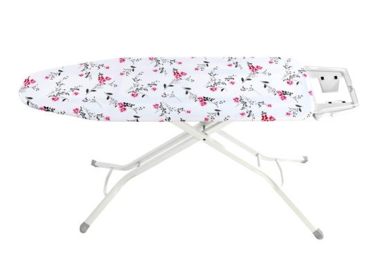 Bügeltischbezug Mod. Keramik M Floral Rot, bis 126 x 41 cm einsetzbar 