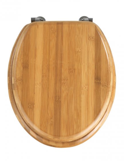 WC-Sitz Mod. Bambus Dunkel, aus echtem Bambus