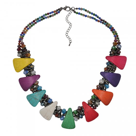 Schmuckset Set aus Collier und Ohrhaken multicolor 