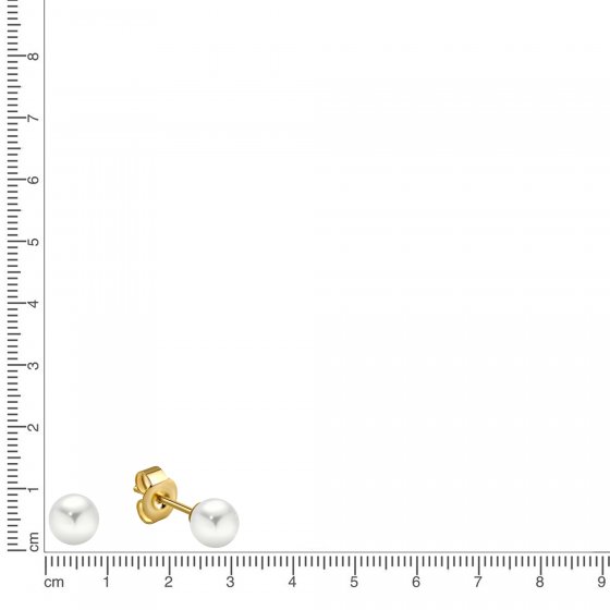 Ohrstecker 375 Gold Perlen 5-5,5mm 