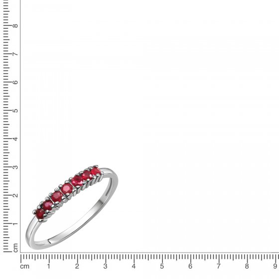 Ring Gold 375 mit echten Rubinen 