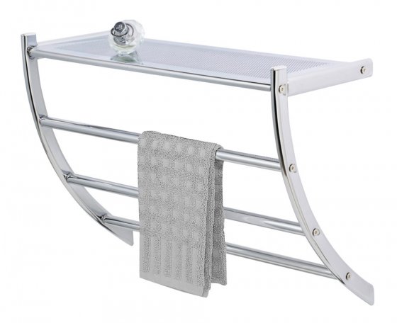 Exclusiv Wandregal Mod. Pescara, mit Handtuchhalter