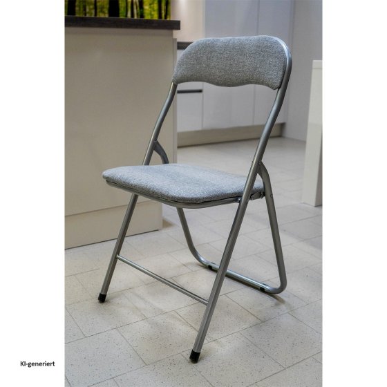 Klappstuhl 4er Set Dima Fabric Grau 