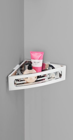 Turbo-Loc® Eckablage Mod. Bralia Chrom, Befestigen ohne Bohren 