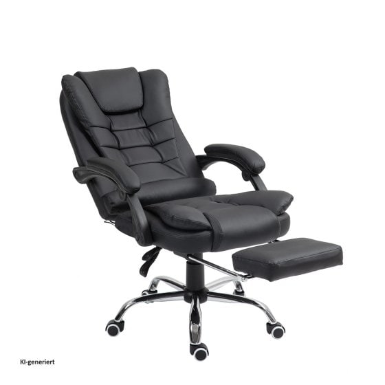 Chefsessel mit Massagefunktion und Fußablage 