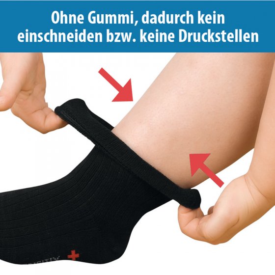 Weitschaft-Komfortbundsocken schwarz