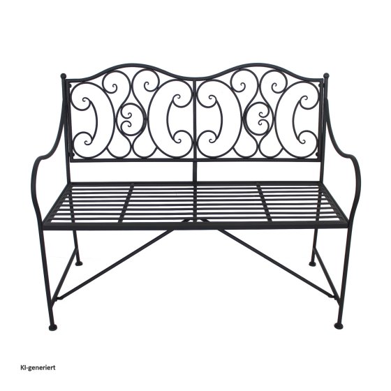 Sitzbank aus Metall Gartenbank 