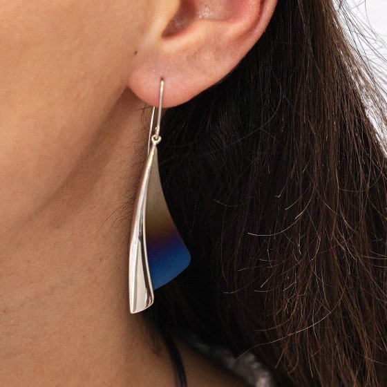 Ohrringe Edelstahl mit Titan 61mm lang 