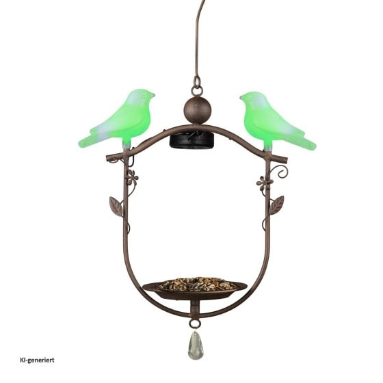 Vogelfutterstation mit LED Beleuchtung 