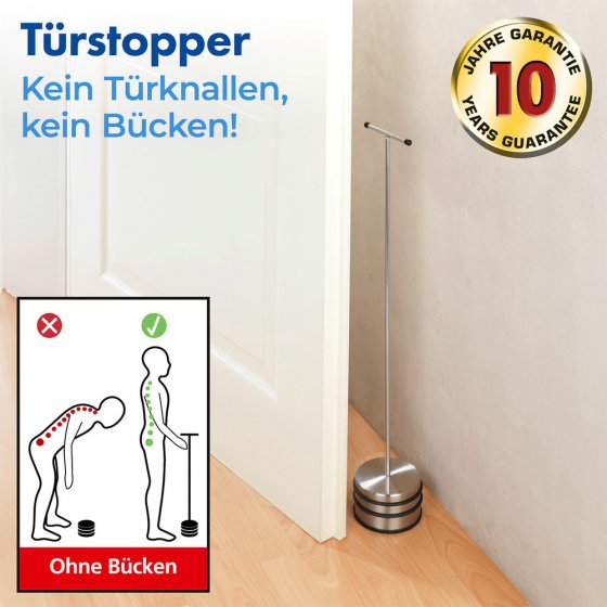 Türstopper Mod. Big Boy ES, aus massivem und rostfreiem Edelstahl 