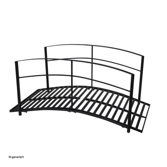 Zierbrücke / Teichbrücke aus Metall dekorative Gartenbrücke für Teiche   Beete 