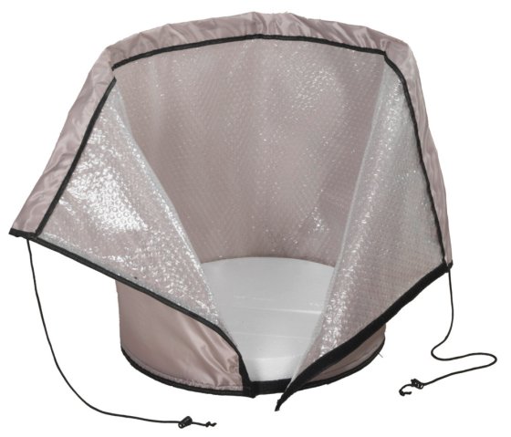 Pflanztopf-Sack 30x40cm, beige, 28L, Polyester, 2er Set, extra dicke Bodenplatte für Isolierung 