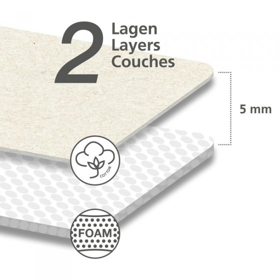 Tischbügelbrett Mod. Leona, Beige, platzsparend verstaubar 