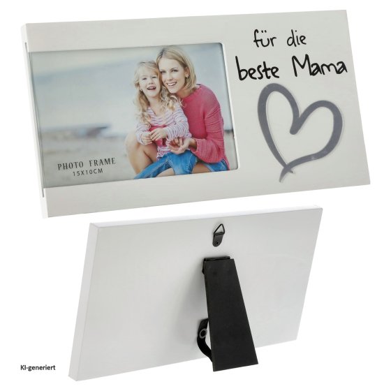 Bilderrahmen 15 x 10 mit Spruch "Für die Beste Mama" 