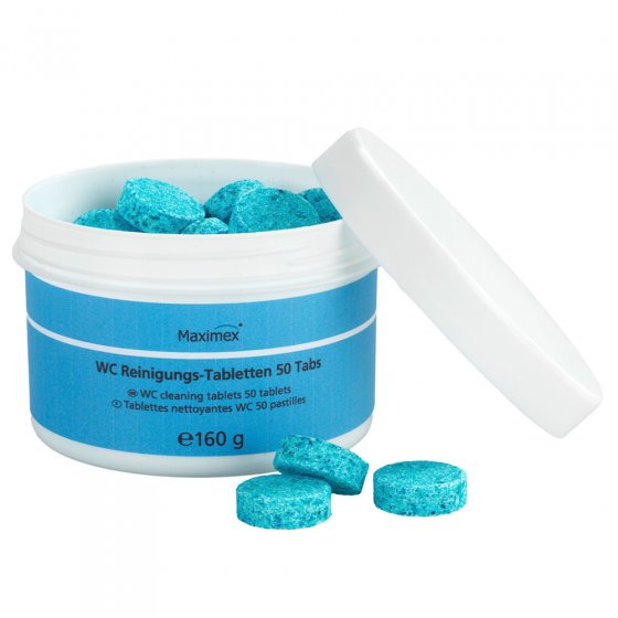 WC-Reinigungstabletten, 50er Set, stark gegen Urin, Kalk, Rost und Verfärbungen 