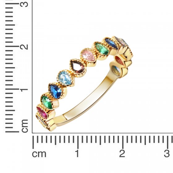Ring 375/- Gelbgold Zirkonia 