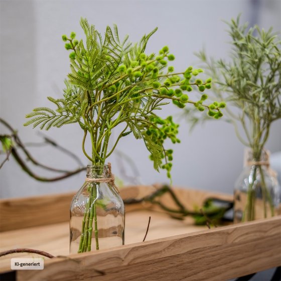 Kunstpflanze Gräser in Vase Flora 