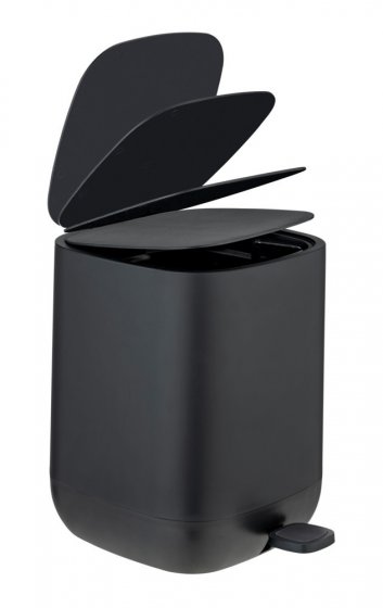 Treteimer Mod. Davos, Schwarz 6,5 L, mit Easy-Close Absenkautomatik 