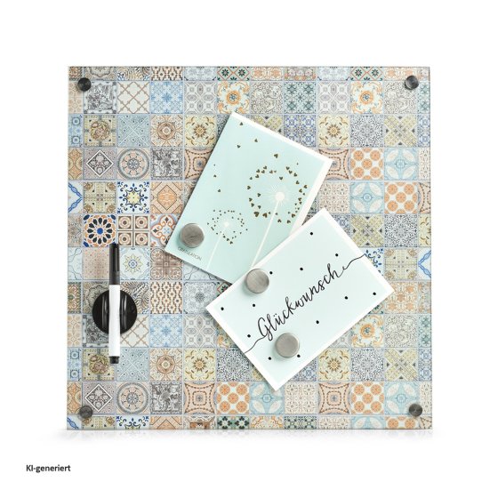 Memoboard aus Glas Mosaik 
