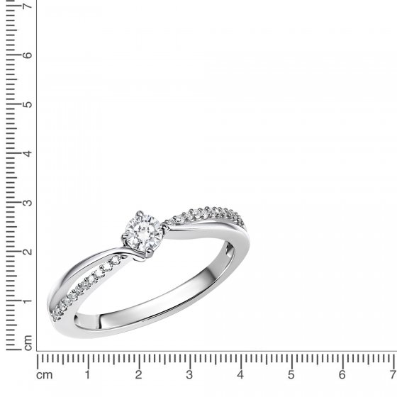 Ring Gold 585 mit 25 Brillanten zus. 0,25ct. 