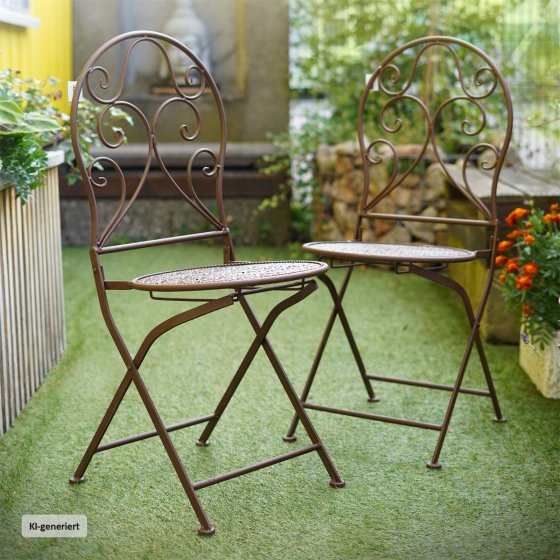 Gartenstuhl 2er-Set Lani Antik 