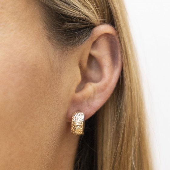 Ohrringe Gold 375 diamantiert 