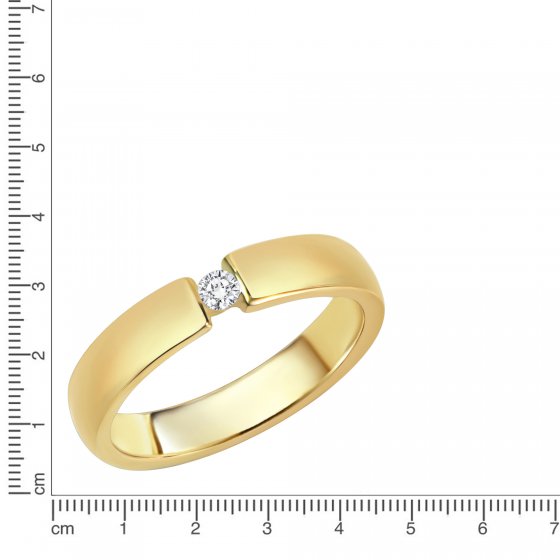 Ring Gold 375 mit 1x Brillant 0,05ct. 