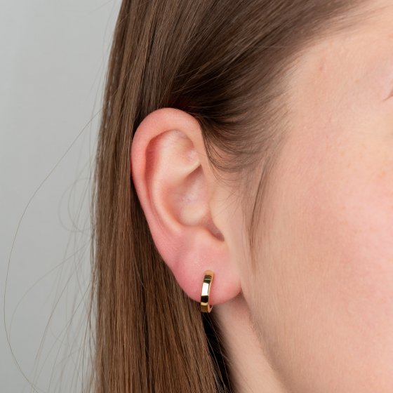 Ohrringe Gold 585 hochglanzpoliert 13,2mm Durchmesser 