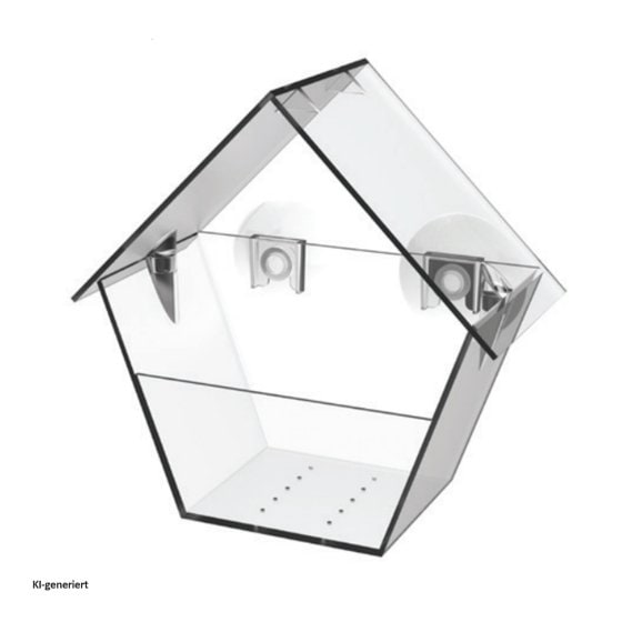 Vogelfutterhaus Nessa transparent 1-teilig 