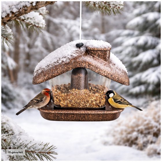 Vogelfutterhaus Nessa Metallic Gold 