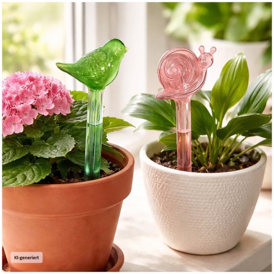Wasserspender Blumentopf Nessa 2er-Set 