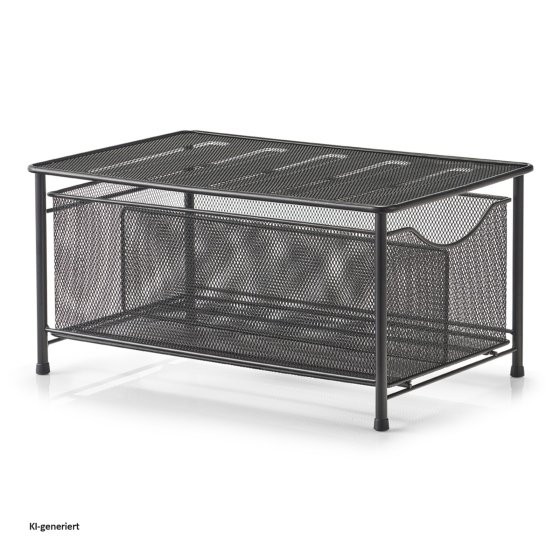 Schreibtisch Organizer Mesh Schwarz 