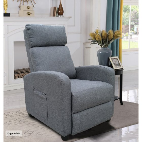 Relaxsessel Corrado Leinen Grau 