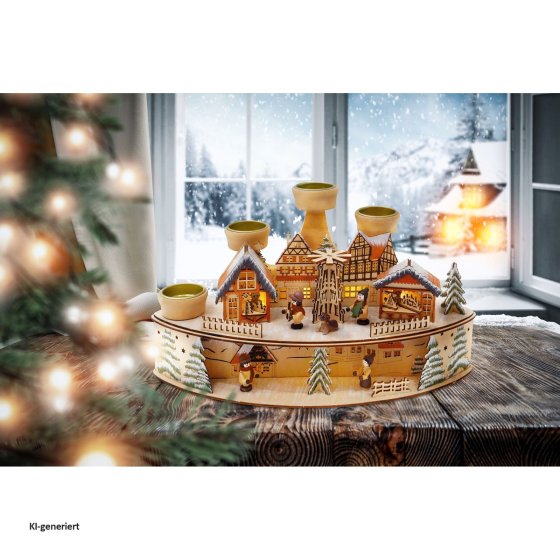Adventsleuchter Weihnachtspyramide 