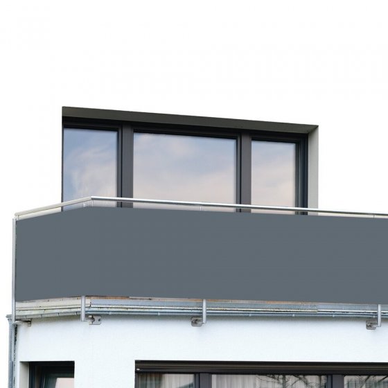 Balkon-Sichtschutz Mod. Anthrazit, 5 m, UV- und witterungsbeständig 