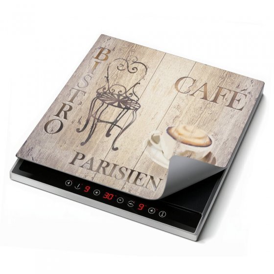 Abdeckmatte Mod. Bistro, mehrfarbig, PVC, 60x52 cm, hitzebeständig und rutschfest 