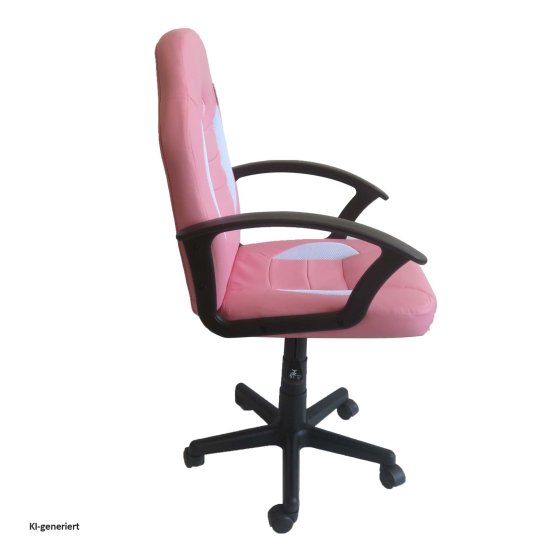 Schreibtischstuhl Junior höhenverstellbar ergonomischer Drehstuhl Pink 